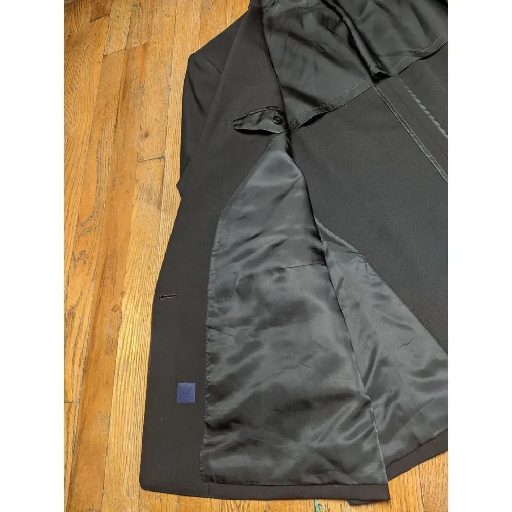 Vintage Burberry Double Brest Blazer Jacket Men's Sport Coat Black
